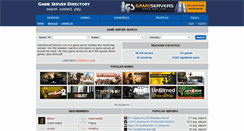 Desktop Screenshot of gameserverdirectory.com
