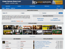 Tablet Screenshot of gameserverdirectory.com